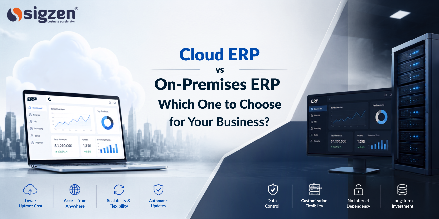 Cloud ERP vs On-Premises ERP comparison