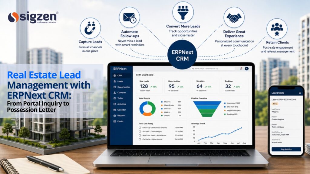 How ERPNext CRM Helps Real Estate Businesses Convert More Leads