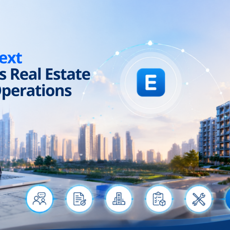 ERPNext real estate dashboard showing sales, booking, and handover process management