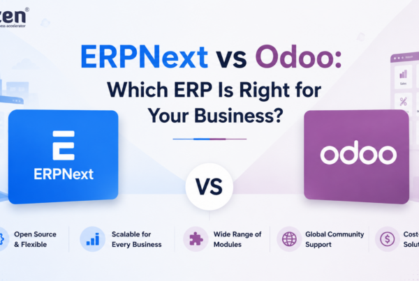 ERPNext vs Odoo comparison for Indian businesses covering pricing, features, GST compliance, customization, and ROI