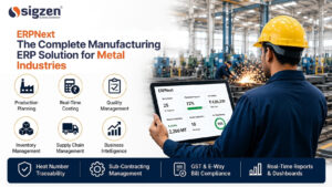 ERPNext for Metal Manufacturing: Smarter Production, Cost Control & Quality Management