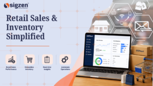 ERPNext retail sales and inventory management dashboard with POS, stock tracking, and business operations features.
