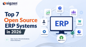 Top 7 Open Source ERP Systems in 2026, with ERP modules for finance, inventory, HR, CRM, and manufacturing