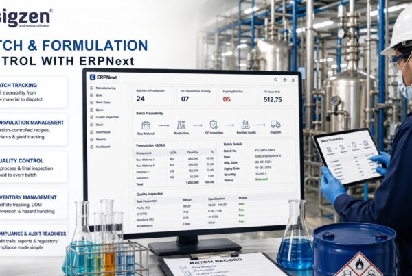 Batch and Formulation Control in Chemical Manufacturing How ERPNext