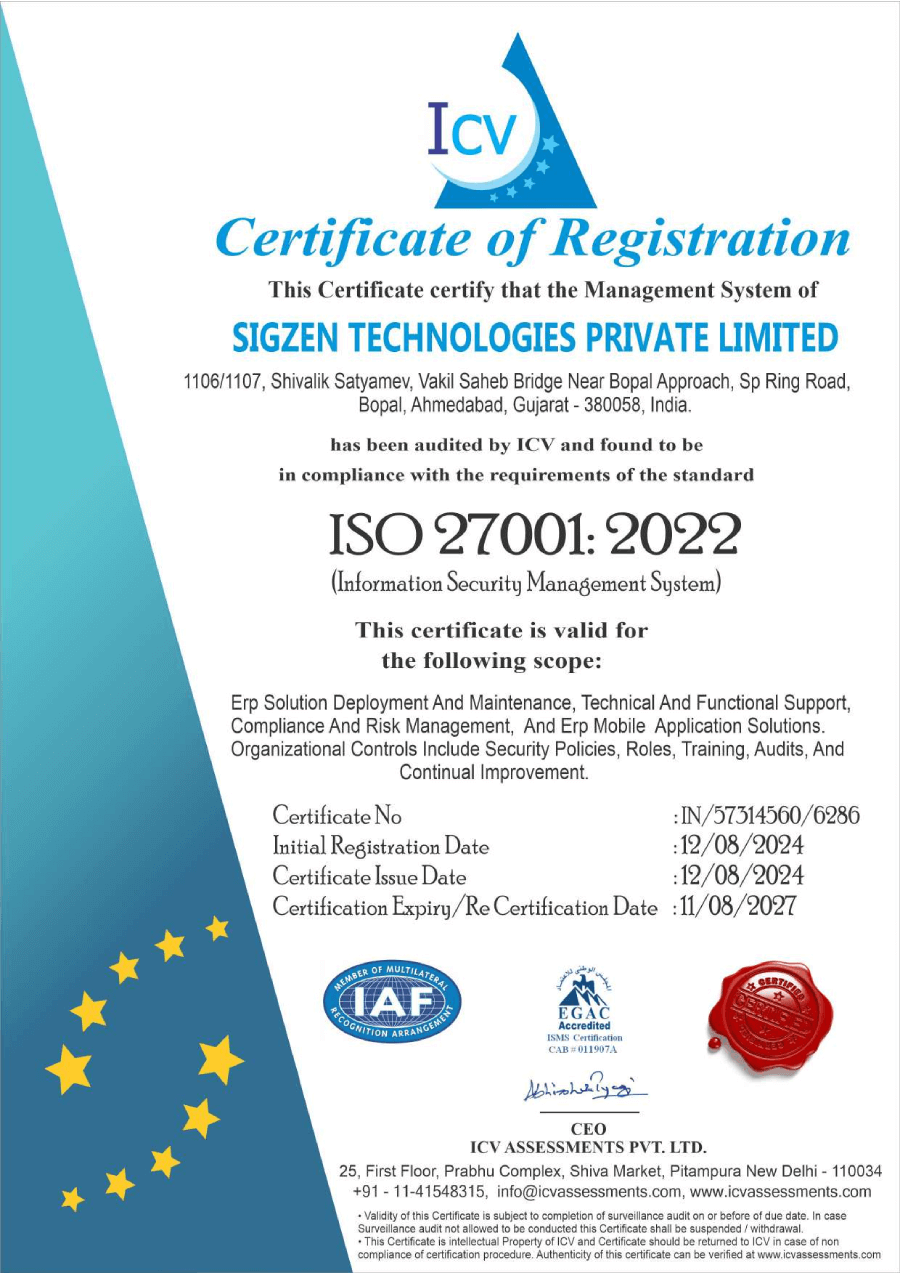 ISO-27001-2022 certificate