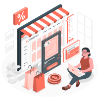 Ecommerce web page-amico
