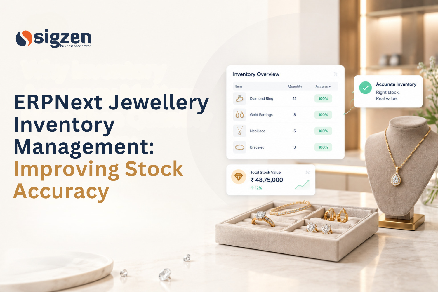 ERPNext jewellery inventory management for accurate stock tracking